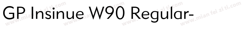 GP Insinue W90 Regular字体转换
